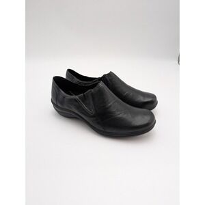 Romika Slip-On Shoes Womens Size 6.5 Black Leather Comfort Casual EU 37 New